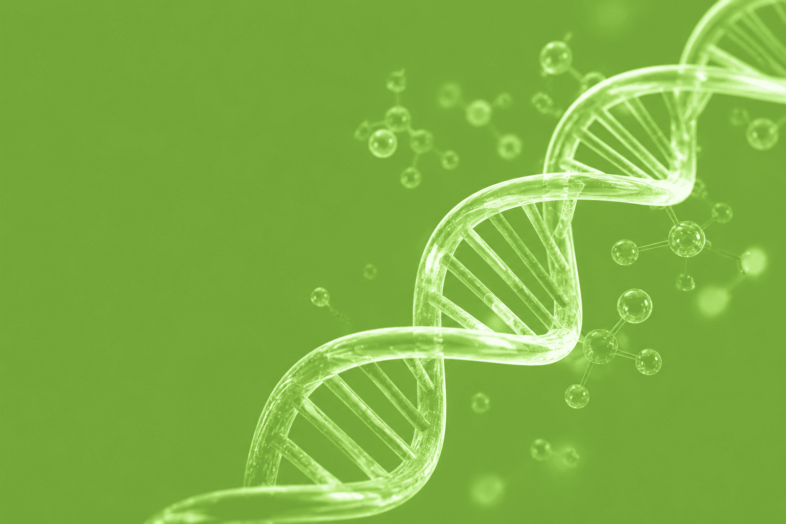 Abstract DNA and molecular science on UNNO green